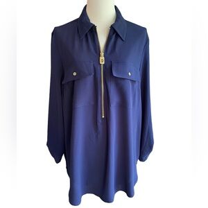 ***SOLD***NWT MICHAEL MICHAEL KORS Navy Top Size Large